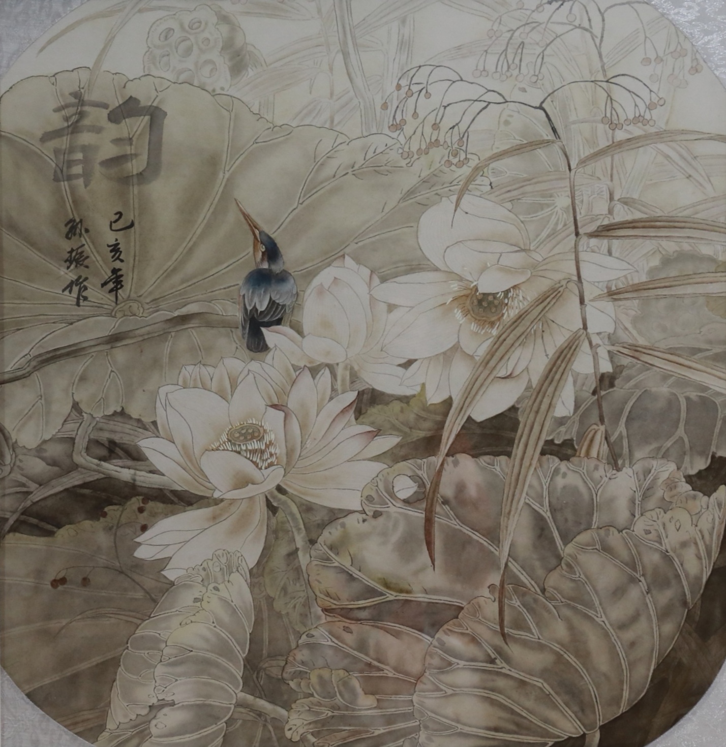 我校学生孙振创作绘画作品《韵》在全国第六届大学生艺术展演活动中